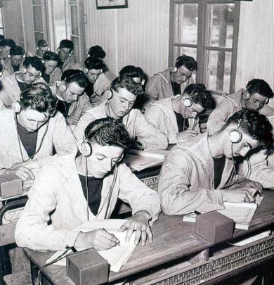 Several hours of Morse code per day