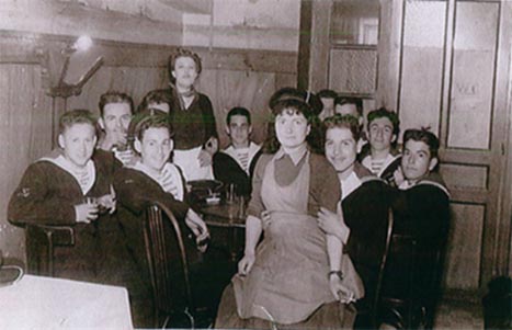 La Londe, three Meusiens: Fernand on the right, Guy Chalons in the center at the bottom and I on the left