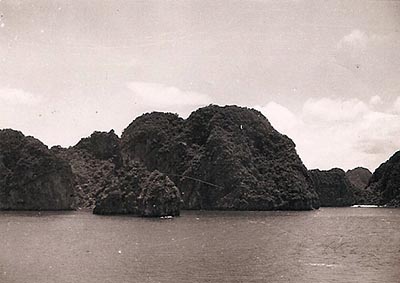Sampans in Halong Bay