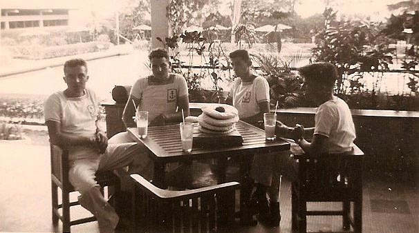 At NAAFI, the soldier's home in Singapore